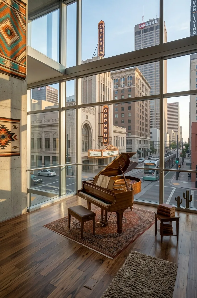 PhonixPianoCare15 Piano In Urban Chicago Apartment